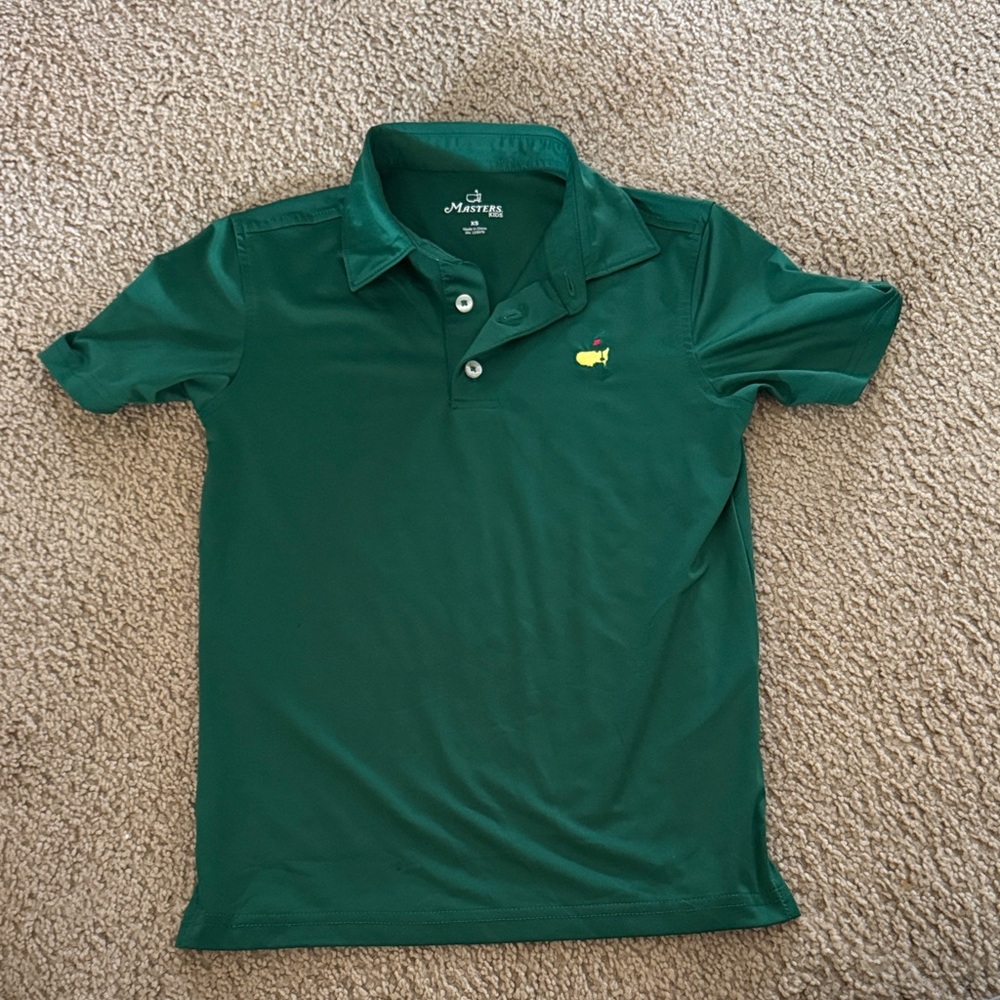 Masters Dark Green Polo with Embroidered Logo